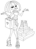 do wydruku kolorowanki monster high, obrazek Cleo de Nile dla dziewczyn do wydrukowania i pomalowania numer  18